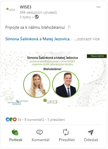 Z našich koncipientov sú advokáti