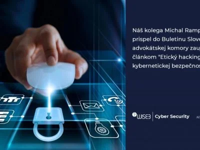 Kybernetická bezpečnosť a etický hacking v bulletine SAK - autor Michal Rampášek WISE3