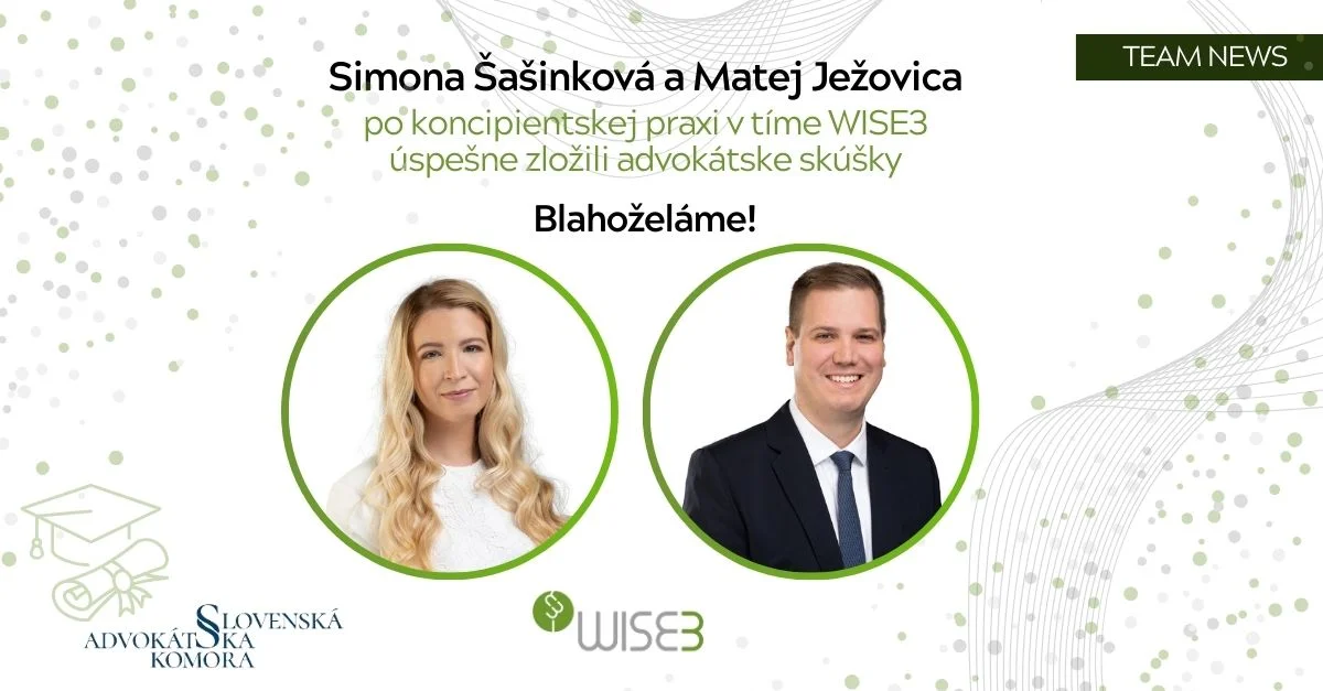 Z našich koncipientov sú advokáti