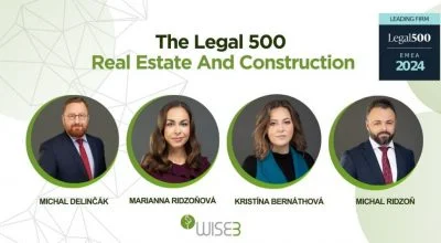 Ocenenie v rankingu LEGAL 500 v oblasti Real Estate And Construction