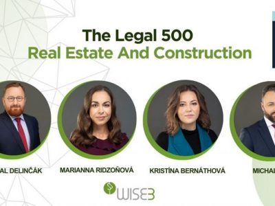 Ocenenie v rankingu LEGAL 500 v oblasti Real Estate And Construction