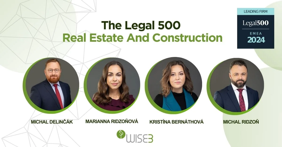 Ocenenie v rankingu LEGAL 500 v oblasti Real Estate And Construction
