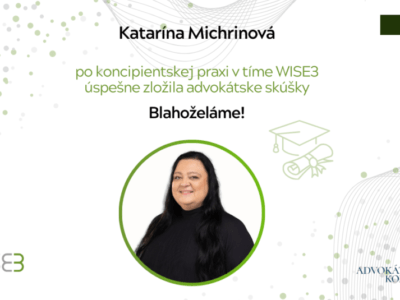 Katarína Michrinová | Advokátska kancelária WISE3