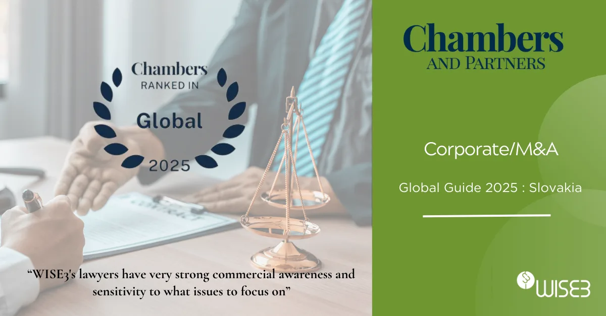 WISE3 v rebríčku Chambers Global Guide 2025
