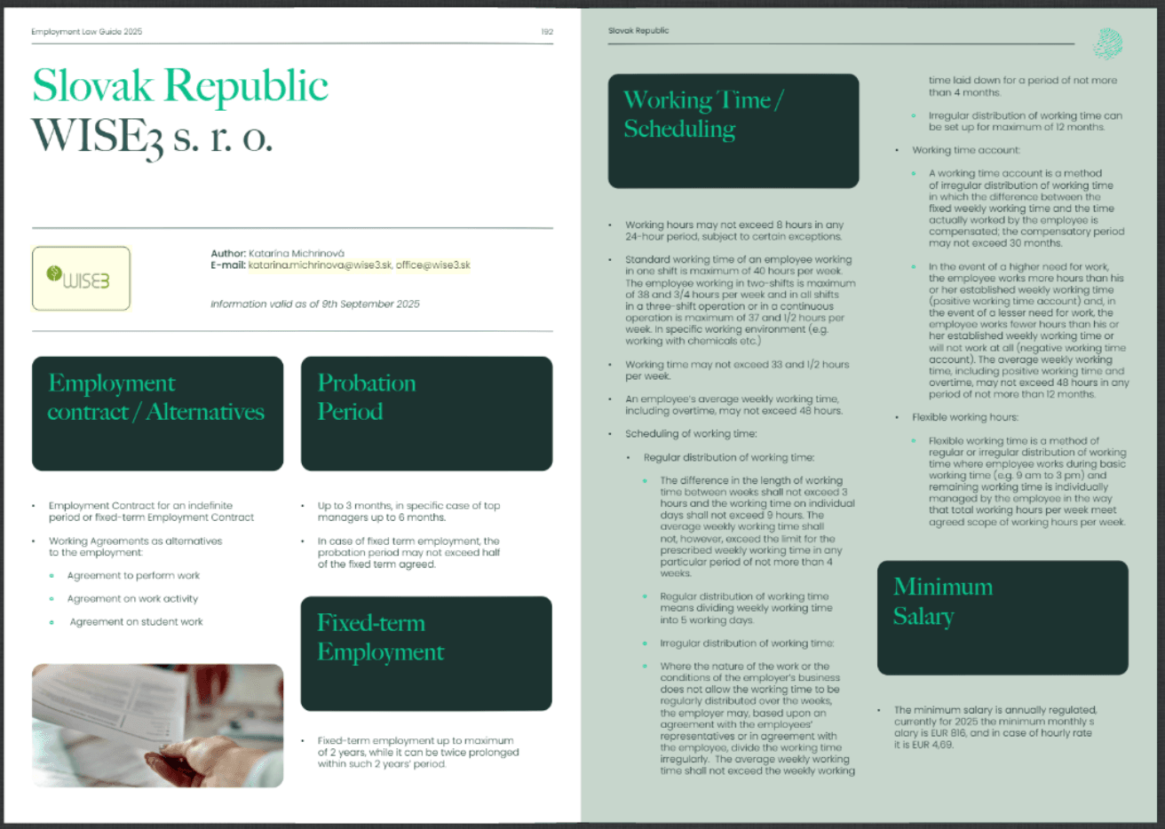 Global Employment Law Fact Sheet
