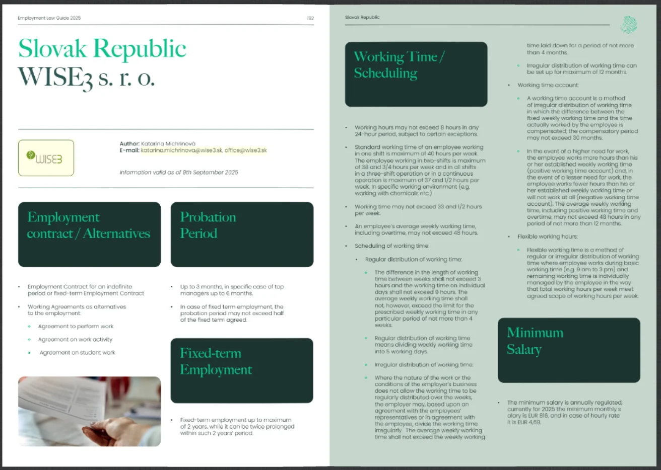 Global Employment Law Fact Sheet Global Employment Law Fact Sheet