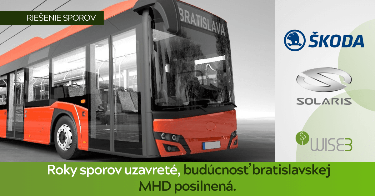 Úspešné uzavretie obchodného sporu medzi konzorciom Škoda – SOLARIS a DPB