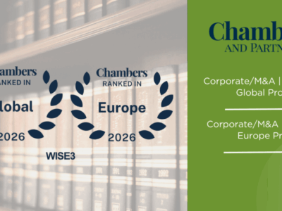 WISE3 v rebríčkoch Chambers and Partners 2026