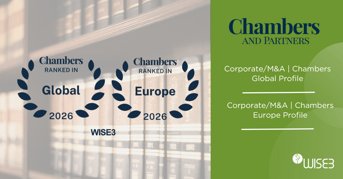 WISE3 v rebríčkoch Chambers and Partners 2026